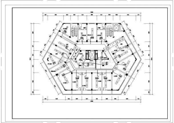 某多层医院舒适性中央空调系统设计cad施工图（含设计说明）-图一