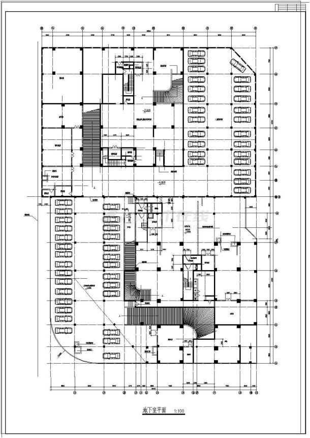 装修设计黄山市某高层住宅建筑CAD图-图二