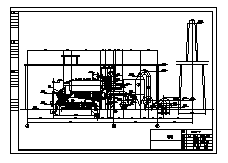 热力管网及锅炉房设计_某镇热力管网及锅炉房施工cad图纸_图1