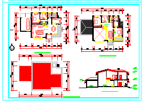 现代风格住宅建筑cad设计施工图纸_图1