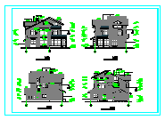二层中西独院别墅建筑设计施工图-图二