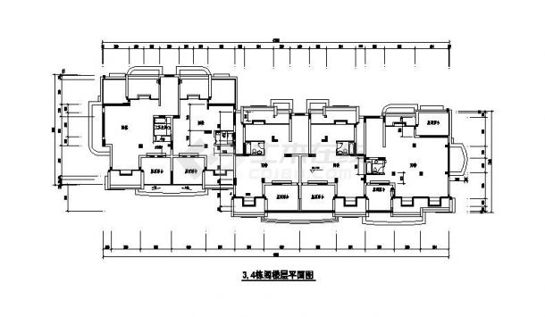 某城市新楼房建筑布置CAD详图-图二