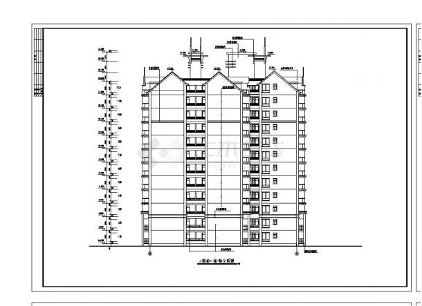 某市区房屋建筑工程布置CAD规划详图-图一