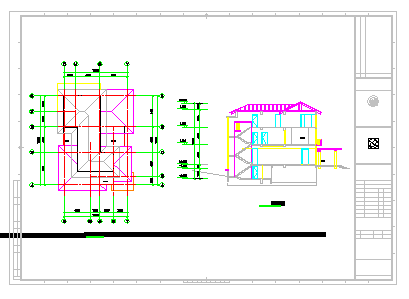 地中海风情三层别墅建筑设计施工图
