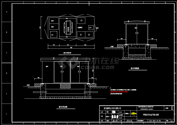 10kv0.4kv配电工程cad图纸-图一