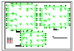 某地3层别墅结构CAD平面布置参考图