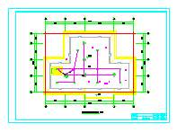 框架结构3层别墅建筑结构水电全套施工图（含设计说明）-图一