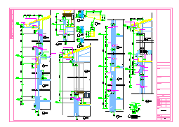 某区3层别墅混合结构设计平面布置参考图_图1