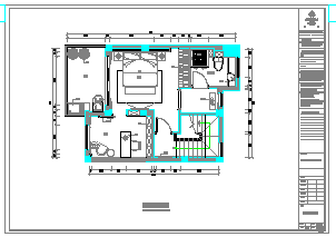 【福建】建欧现代风格别墅装修全套设计CAD施工图（含效果图）-图一