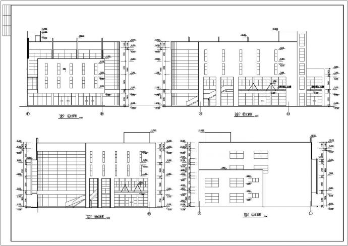 某大型办公楼建筑设计施工CAD图_图1