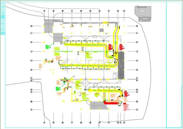 某多层物流配送中心空调通风及防排烟系统设计cad全套施工图(含设计说明)-图二