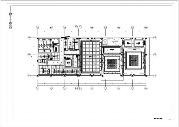 广东某地产商售楼部空调系统设计CAD图-图一