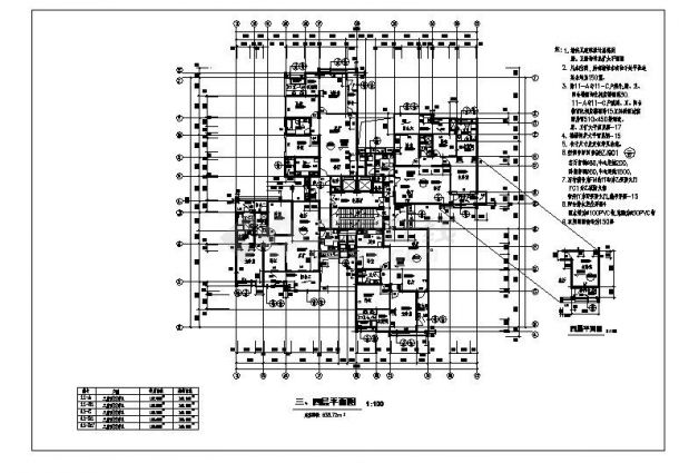 某市高层建筑住宅楼施工图CAD规划详图-图一