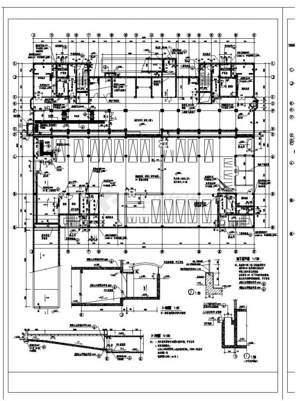 某市高层住宅楼全套设计CAD规划详图-图二