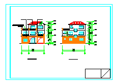 三层农村住宅建施结施设计CAD图-图二