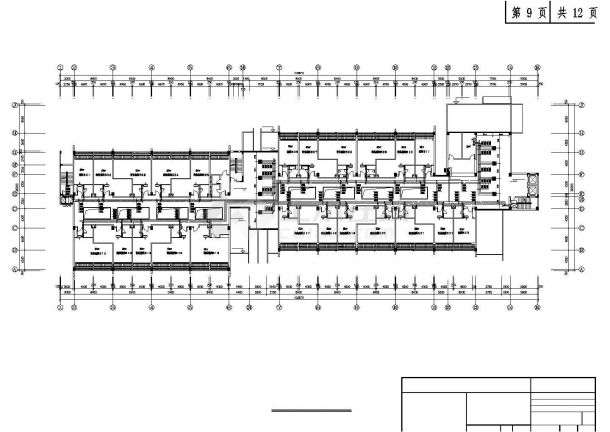 合肥市蜀山区某1.5万平米5层框架结构大酒店中央空调系统设计CAD图纸-图一
