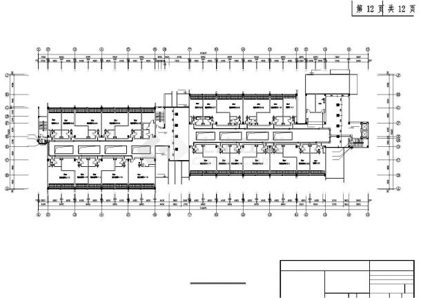 合肥市蜀山区某1.5万平米5层框架结构大酒店中央空调系统设计CAD图纸-图二