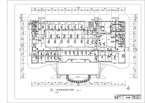 北京市昆山金利办公楼内部中央空调系统全套设计CAD图纸-图二