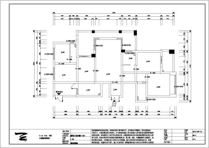 国际公馆全套建筑施工设计cad图纸(含效果图)_图1