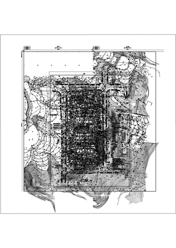 长盛花园住宅小区详细规划设计cad总平面施工图（含主要技术经济指标）-图一
