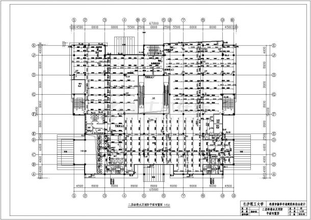 南京市建邺区某3.4万平米14层框架结构综合楼给排水系统设计CAD图纸-图二
