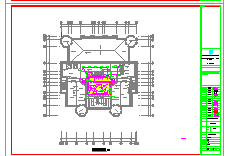 某扇形布置砖混结构办公楼结构施工图（CAD）-图二
