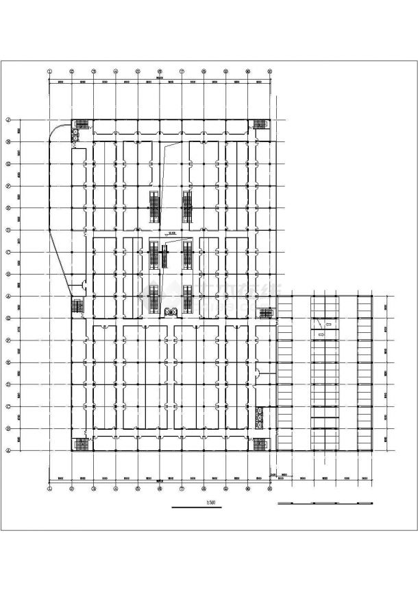 红桥天雅农贸市场建筑设计CAD施工图-图二