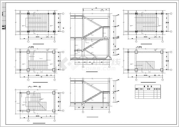 2层框架钢混结构农贸市场结构设计CAD施工图-图一