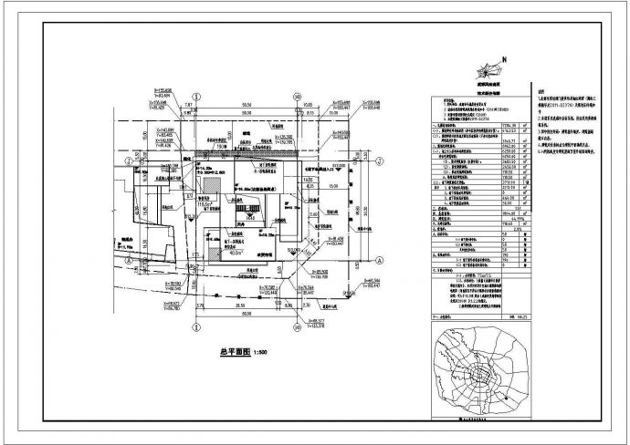 现代风格多层农贸市场建筑设计CAD施工图_图1