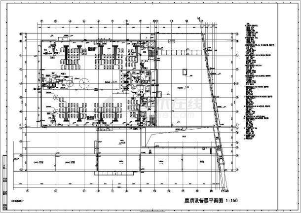 [上海]多层办公建筑空调通风及防排烟系统设计施工图-图一