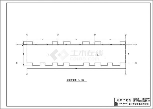 苏州御窑花园小区3400平五层框架商住楼建筑结构设计CAD图纸（1层商铺）-图一