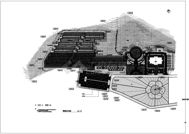安乐园生态节地公墓景观设计CAD图（总图布置）-图二