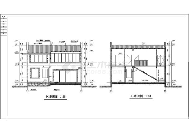 某地区四合院全套建筑参考图-图二