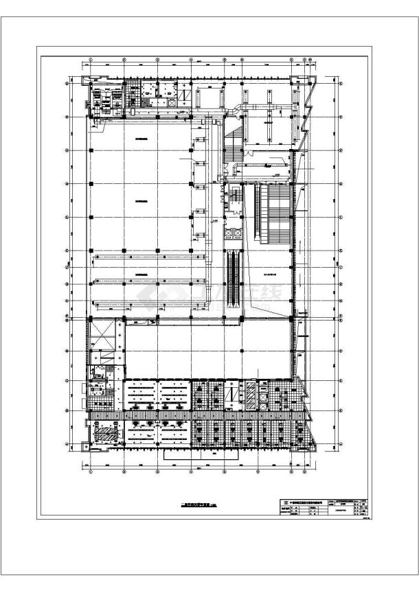 [浙江]某地多层城市展览馆空调通风系统设计施工CAD图（采暖设计）-图一
