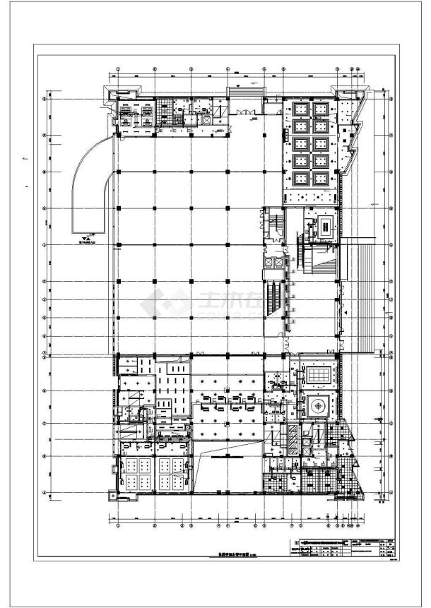 [浙江]某地多层城市展览馆空调通风系统设计施工CAD图（采暖设计）-图二
