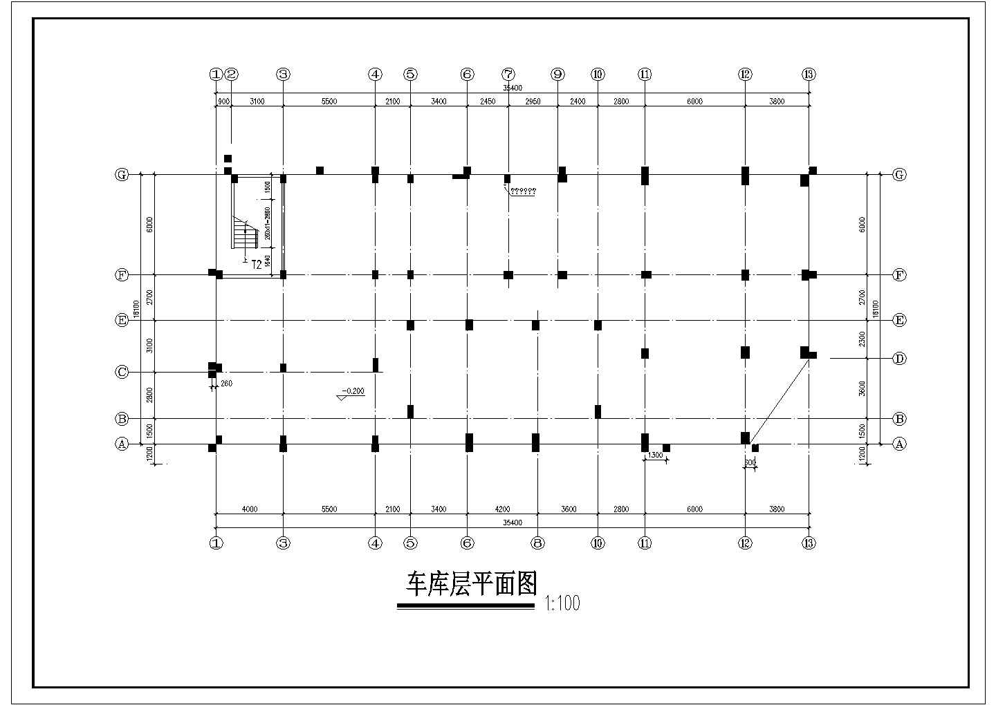 高层居民楼CAD建筑方案图