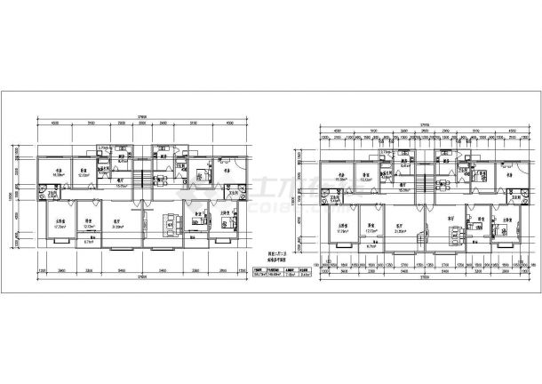 典型建筑面积80至250平米住宅户型方案设计cad图集-图一