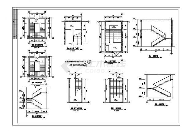 某城市高层楼建筑工程布置CAD参考详图-图二