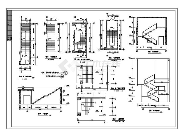 某城市高层楼建筑工程布置cad参考详图