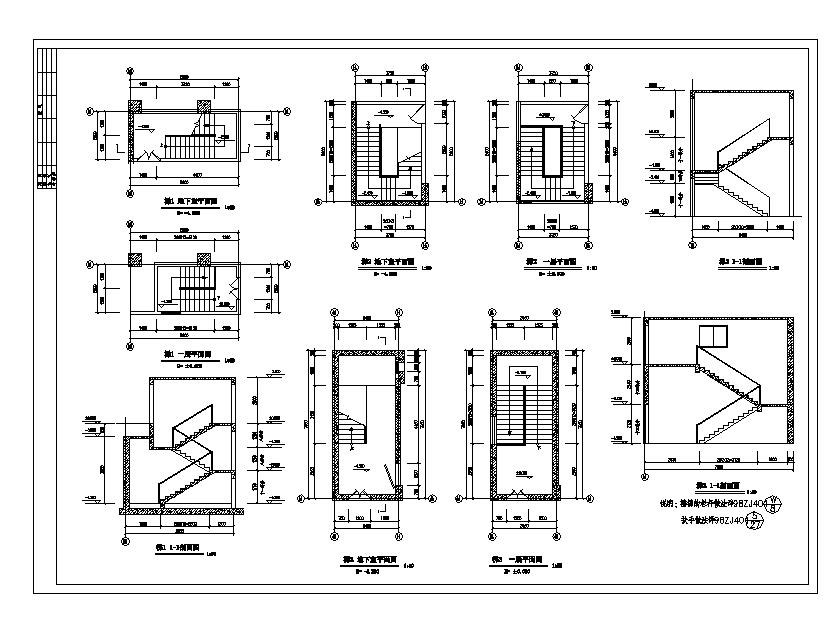 某城市高层楼建筑工程布置CAD参考详图