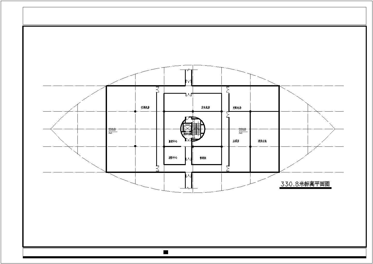 安徽省合肥市某观光塔设计施工CAD方案