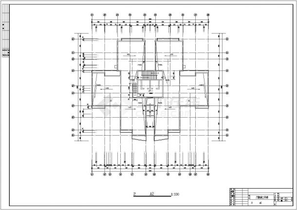 【兴化市】装修设计广厦经典高层住宅平面布置CAD图-图一