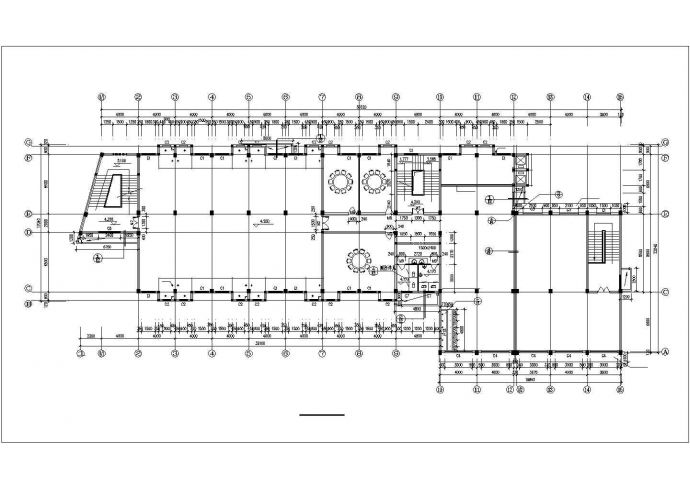 某4029平米五层食堂综合楼建筑施工图，含建筑设计说明_图1