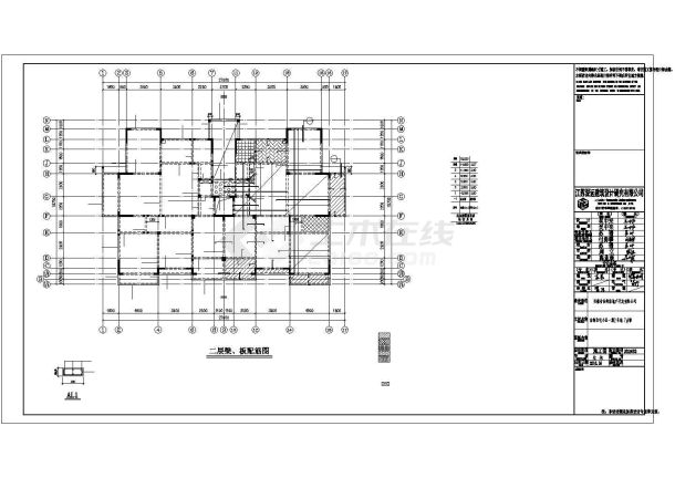 某五层框架结构厂房结构设计施工CAD图纸-图一