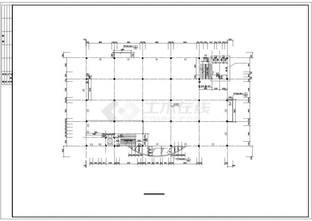 某厂区3层大型职工食堂建筑设计CAD施工图-图一