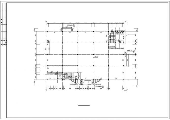 某厂区3层大型职工食堂建筑设计CAD施工图_图1
