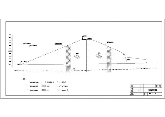 某地区大型病险水库加固工程施工CAD图纸_图1