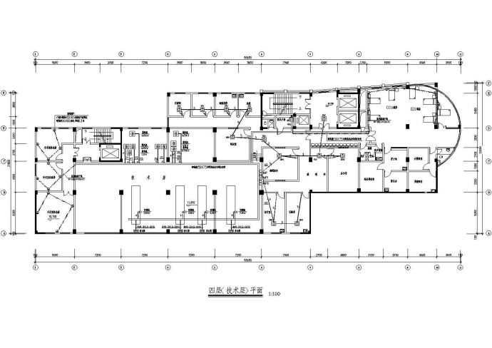 某市门诊综合楼电气设计cad平面施工图_图1