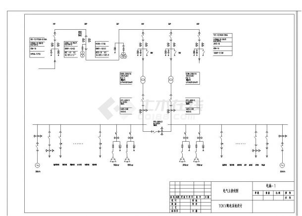 某配电系统布置设计图CAD参考详图-图一
