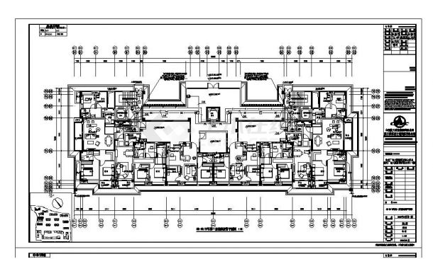 贵州广电园区高层办公楼电气施工图CAD规划详图-图二